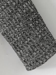 Bộ áo liền quần dệt kim hai màu thời trang cho bé gái, thêu hình ngựa. - Nhiều màu - Xem 6