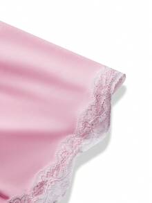 3pcs/Set Cute & Playful Women Sexy Lace Patchwork Nightgown Set - Pink - View 8