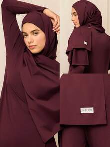 GLOWMODE X Reem Modest Own Your Moves Quick-Dry Multi-Purpose Sports Hijab Daily Casual Gym Training Wear - Purple - View 7