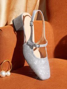 CUCCOO TILAWA Women's Fashion High Heel Shoes - Silver - View 4