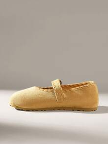 Solecia Giày lười nữ kiểu dáng thường ngày, có khóa cài. - Màu Khaki - Xem 3