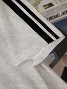 Manfinity Joysei 男士复古纽约条纹圆领T恤 - 彩色 - 查看 4