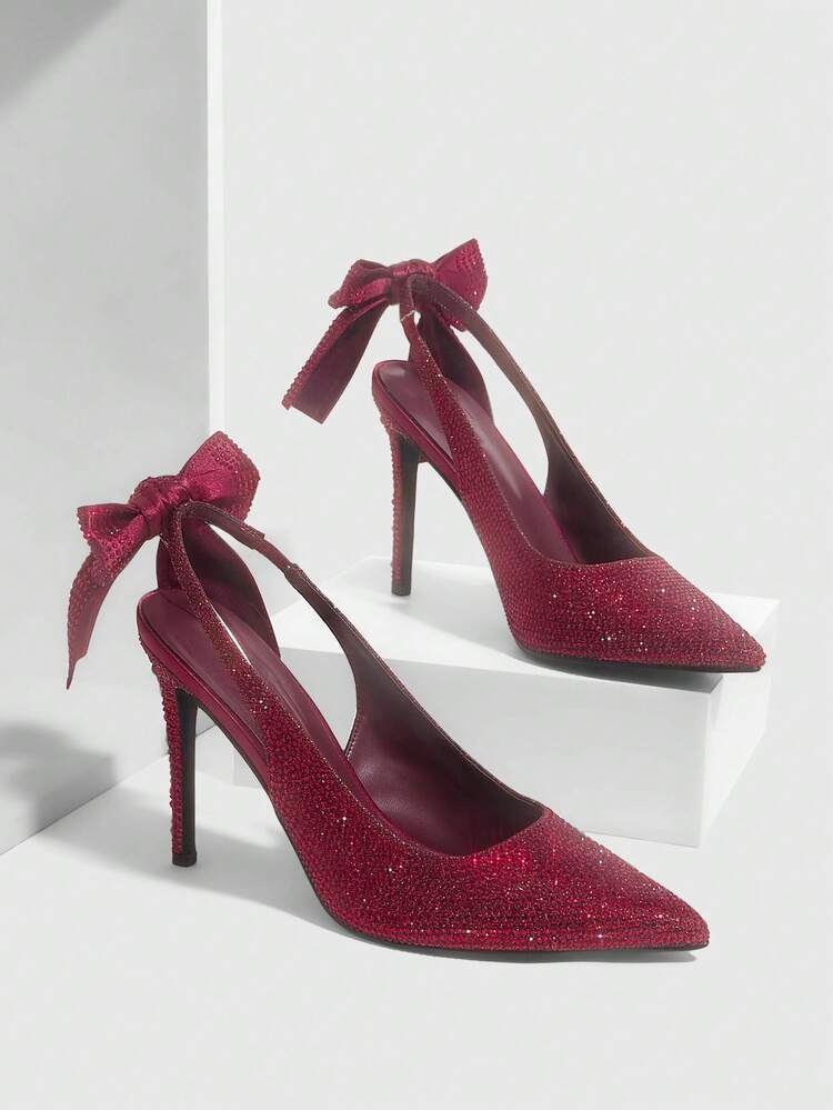 CUCCOO SZL Women Shoes Pointed Stilettos Elegant, Sweet, Romantic, Women's High Heels, Dress Shoes Afternoon Tea, Dating, Fashion Party, Workplace Wear, Elegant Wear, Basic Versatile, Halloween