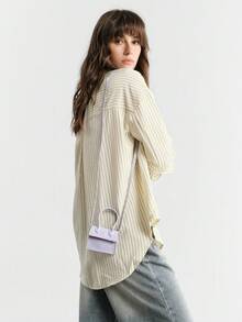 SHECARRY Mini Top Handle Satchel Bag - Mauve Purple - View 9