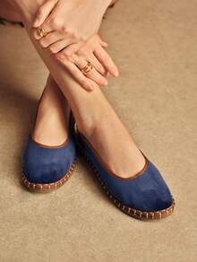 Rosivie Women's Versatile Fashion Flat Shoes For Daily Wear - Blue - View 1