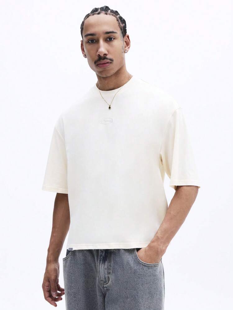 Crew Neck Tonal Graphic T-Shirt