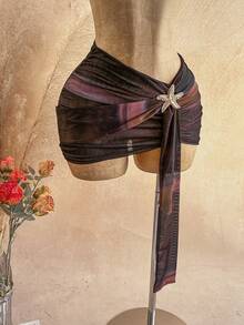 Soleia Minifalda ajustada de mujer de gasa semitransparente y sexy - Multicolor - Ver 4