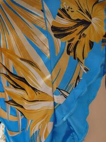 EgrlEra Women's Fashionable Vacation-Style Printed Chiffon Blouse - Multicolor - View 4