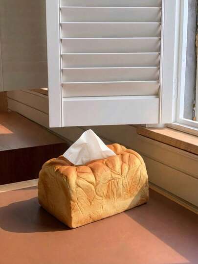 Joivida Toast Bread Tissue Box Home Decor - Funny Creative Simulation Bread Design, Cute Desktop Storage Organizer For Living Room Kitchen, Unique Gift Idea For Friends Housewarming Birthday