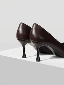 Mnmlis Tacones para mujer - Café integral - Ver 4