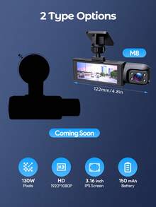 Camera hành trình 4K trước và sau, camera hành trình 3 kênh Full HD, tặng kèm thẻ nhớ 32GB, tích hợp WiFi, GPS, cảm biến va chạm, tầm nhìn ban đêm, HDR, IPS, chế độ đỗ xe 24 giờ. - A - Xem 5