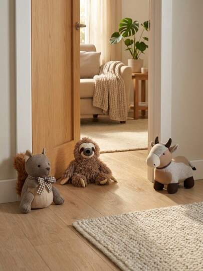 Cirelle Sand - Filled Sloth & Ox & Squirrel Door Stopper/Home Decoration, Keep Door Open, Gift Choice
