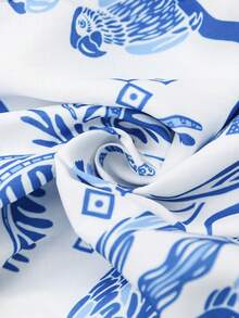 Vivid Eden 女士碎花开衩连衣裙，休闲度假无袖长裙，夏季服装，春季女装，春季女装，海滩度假装，外出装，生日礼服，假日装，蓝白连衣裙，休闲女装，优雅派对假日装，欧洲夏季连衣裙，度假装，女士夏季假日装，夏季女装，连衣裙，女士夏季连衣裙，野餐连衣裙，夏季女装 - 藍白色 - 查看 13