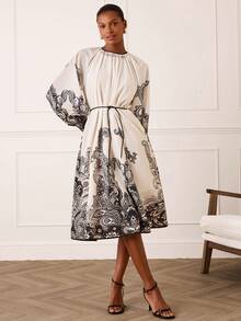 Lilora Vestido mini elegante con estampado floral para mujer - Multicolor - Ver 8