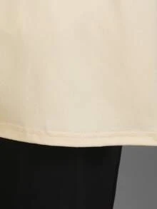 SHEIN Explorewe 两件套青少年男童休闲美式街头风杏色印花T恤搭配黑色抽绳运动裤，带侧袋，适合日常穿着、周末外出、街头穿搭、返校季。 - 杏色 - 查看 8