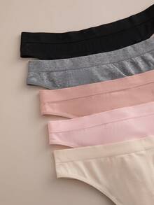 10pcs/Set Comfortable Seamless Thong Panties For Daily Wear - Multicolor - View 4