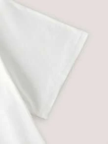 Driftmere 男士圆领短袖休闲T恤，小麦图案，白色，夏季 - 白色 - 查看 5