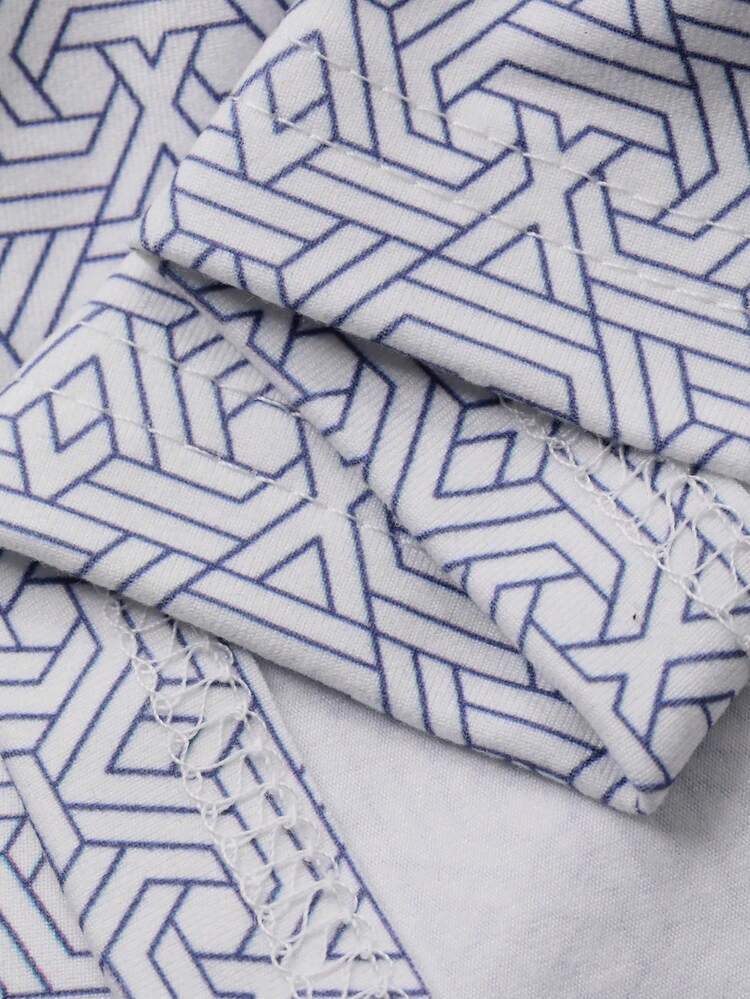 Men's Summer Short Sleeve Matching Shorts Pajama Set