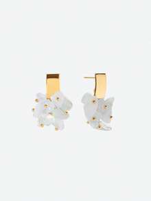Opalesca Bông tai đá nhỏ xinh mạ vàng 18K, đính đá theo yêu cầu, Phụ kiện cưới/cô dâu, Phong cách cổ tích/tiên nữ, Ngọc trai, Dành cho mẹ/phụ nữ/bé gái/người mẹ, Thanh lịch, Cao cấp, Sang trọng, Đính pha lê, Phụ kiện cưới/cô dâu, Phong cách cổ tích/tiên nữ, Ngọc trai, Dành cho mẹ/phụ nữ/bé gái/người mẹ, Thanh lịch, Cao cấp, Hoa, Pha lê, Vàng, Lễ Phục sinh, Du lịch/Bãi biển/Kỳ nghỉ, Phong cách Boho - Vàng - Xem 4