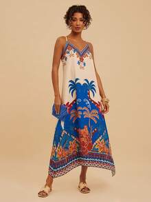 Travachic 女士度假印花无袖连衣裙 - 彩色 - 查看 3