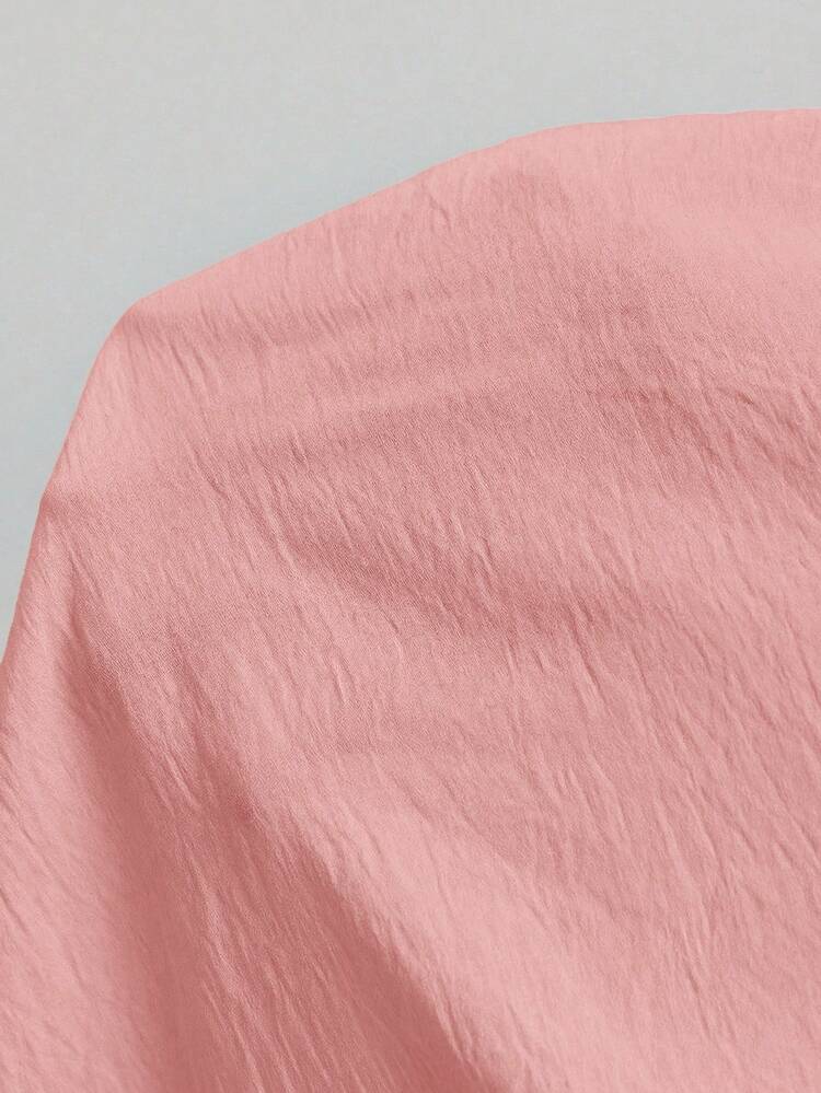 2026SS Summer Women's Shirt, Independence Day Teacher Outfit, Comfortable Casual Style, Linen Fabric, Vacation Top, Asymmetric Design, Loose Fit, Round Neck, Sleeveless Shirt, Shell Buttons, Daily Wear, Pink, Business Casual Office Outfit, Low-Key Vintage Vibe, High-Quality Elegant Urban Commuter Airport Fashion High-End Material, Versatile Women's Blouse