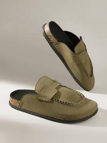 Solecia Women's Casual Versatile Commuting Minimalist Slip-On Flats - Dark Green - View 3