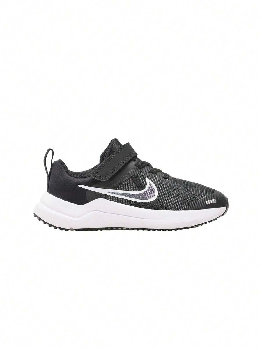 Nike Downshifter 12 Kids Sneaker Black / Dark Grey / White DM4193-003 - Black/Dark Smoke Grey/White - View 1