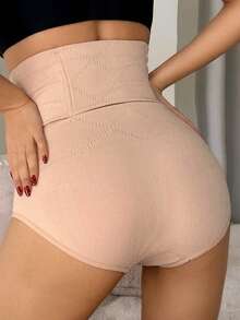 DAZY 无缝无痛收腰塑形打底裤，适合春夏穿着，女士塑身裤 - 杏色 - 查看 8