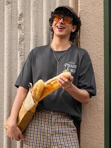 Open Phase 男士连帽衫，印有史密斯家族图案，保暖内衬，适合秋冬季节穿着，长袖上衣，夏季百搭，适合日常穿着，宽松版型，夏季度假必备单品 - 深灰色 - 查看 9