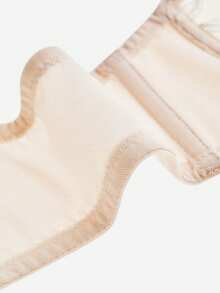 LUVLETTE Woman Lingerie Full Coverage Pushup & Breathable Underwire Sexy Unlined Embroidered Lace Gold Beige Mesh & Lace Bra White Minimizer Bra - Apricot - View 10