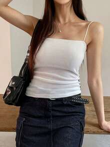 DAZY Camisole Top With Built-In Padded Bra, Versatile Tube Top For Women - White - View 7