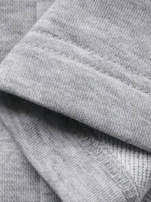 FRIFUL Women's Casual Contrast Striped Drawstring Pants School - Grey - View 3