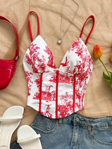 Soleia Women's Vacation Casual Floral Print Camisole - Multicolor - View 5