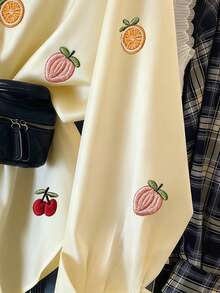 Resyla 水果刺绣前扣休闲长袖衬衫 - 彩色 - 查看 3