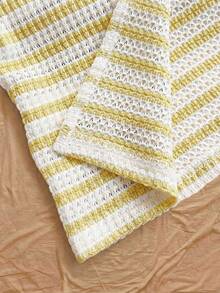 Soleia Women's Casual Striped Twist Sleeveless Midi Dress - Yellow - View 3