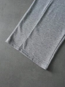 Manfinity Roghcode 男士休闲纯色连帽衫和抽绳裤套装，男士弹力纯色街头风灰色保暖运动套装，男士运动服，男士两件套运动服，秋冬春夏皆宜，夏季，度假，复古，外出，派对，节日，送男友的礼物，街头风，健身 - 灰色 - 查看 11