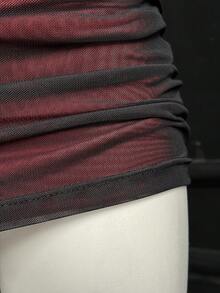 EgrlEra 女士性感复古深色紧身吊带连衣裙 - 彩色 - 查看 8