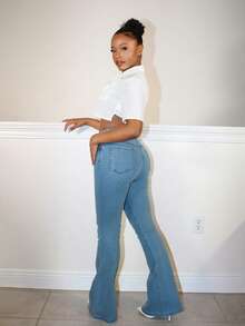 Steph T Blusa corta asimétrica, blusas de manga corta - Blanco - Ver 4