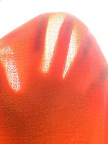 Genkimix Kids 女童纹理面料撞色下摆无袖上衣和休闲短裤T恤套装 - 橘色 - 查看 5