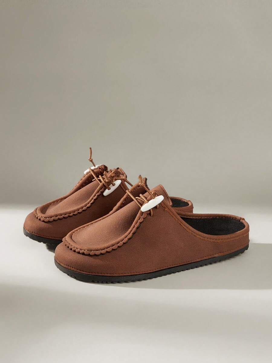 Solecia 女士系带休闲拖鞋 - 棕色 - 查看 1