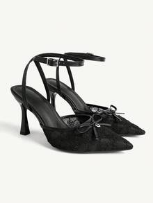 CUCCOO CHICEST Women Heeled Sandals - Black - View 1