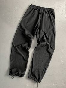 StoneGrade 男士标语印花抽绳裤脚运动裤，定制裤，钓鱼裤，宽松运动裤 - 黑色 - 查看 2