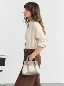 SHECARRY Women's Fashion Versatile Minimalist Handbag For Commuting - Multicolor - View 9