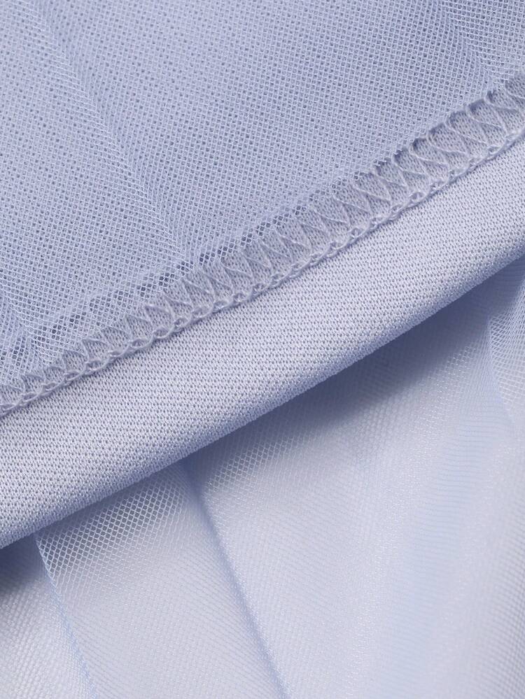 Elegant Solid Color Lace Collar Long Dress For Women, Spring & Summer