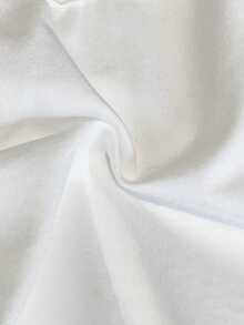 SHEIN LMoss Kids LMoss 女婴针织纯色吊带背心 + 印花雪纺迷你裙两件套 - 藍色 - 查看 5