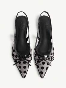 CUCCOO CHICEST 女士夏季百搭透气网面尖头平底凉鞋 - 杏色 - 查看 1