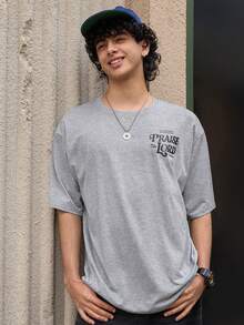 Open Phase 男士时尚宽松阔腿休闲运动裤，带口袋，适合春夏穿着，日常休闲百搭，夏季度假必备单品 - 灰色 - 查看 9