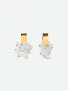 Opalesca Bông tai đá nhỏ xinh mạ vàng 18K, đính đá theo yêu cầu, Phụ kiện cưới/cô dâu, Phong cách cổ tích/tiên nữ, Ngọc trai, Dành cho mẹ/phụ nữ/bé gái/người mẹ, Thanh lịch, Cao cấp, Sang trọng, Đính pha lê, Phụ kiện cưới/cô dâu, Phong cách cổ tích/tiên nữ, Ngọc trai, Dành cho mẹ/phụ nữ/bé gái/người mẹ, Thanh lịch, Cao cấp, Hoa, Pha lê, Vàng, Lễ Phục sinh, Du lịch/Bãi biển/Kỳ nghỉ, Phong cách Boho - Vàng - Xem 2