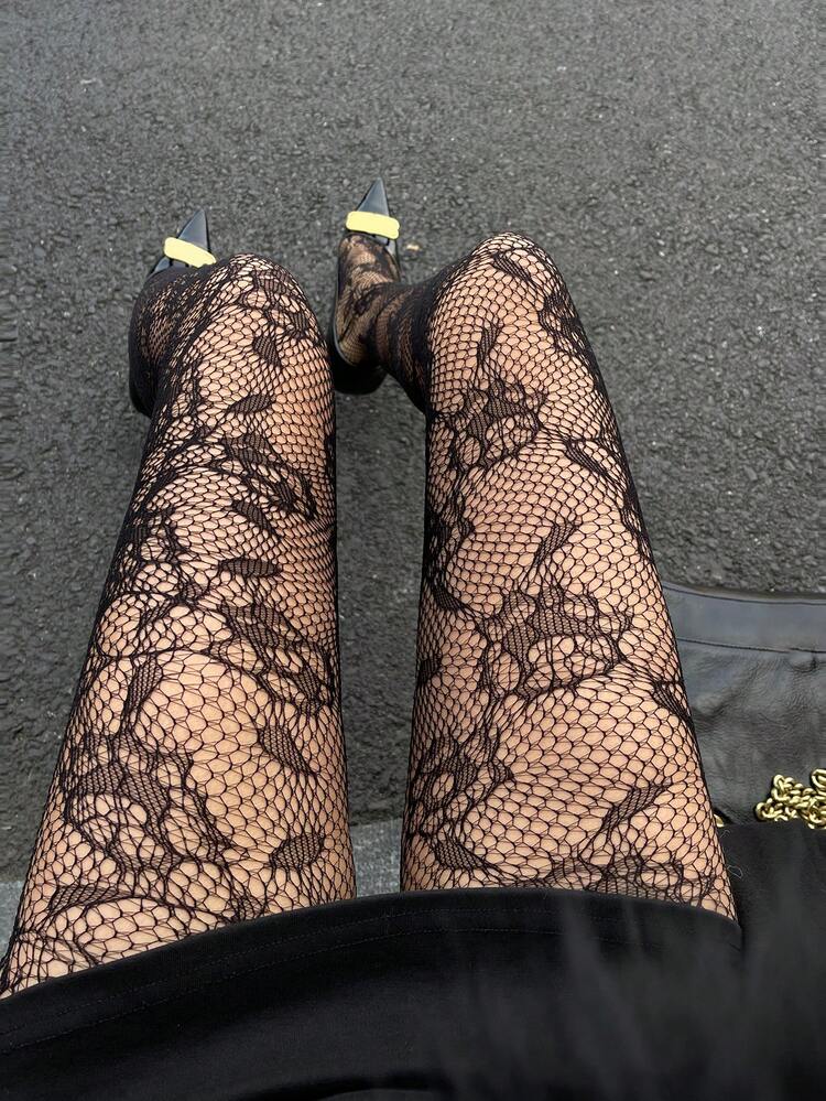 Women's Lace Sheer Skinny Leggings, Sexy & Fashionable Y2k