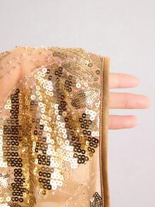 Freevana Áo hai dây lưới đính sequin cỡ lớn dành cho mùa hè - Nhiều màu - Xem 8